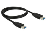 Delock USB 5 Gbps Kabel Typ-A Stecker zu Typ-A Stecker 1 m schwarz