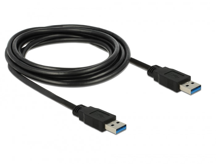 Delock USB 5 Gbps Kabel Typ-A Stecker zu Typ-A Stecker 3 m schwarz