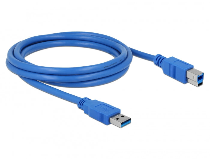 Delock USB 5 Gbps Kabel Typ-A Stecker zu Typ-B Stecker 2 m blau
