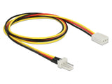 Delock Lüfter Stromkabel 3 Pin Stecker zu 3 Pin Buchse 60 cm
