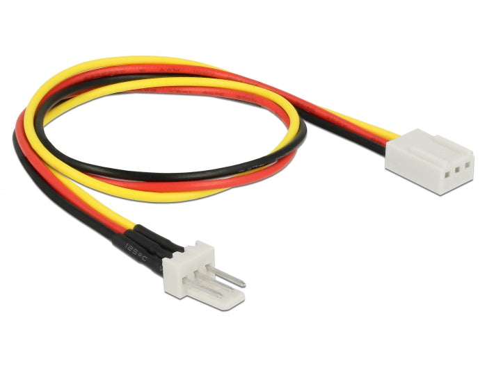 Delock Lüfter Stromkabel 3 Pin Stecker zu 3 Pin Buchse 30 cm