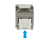 Delock Keystone Modul RJ45 Buchse > LSA Cat.6A STP Staubschutz