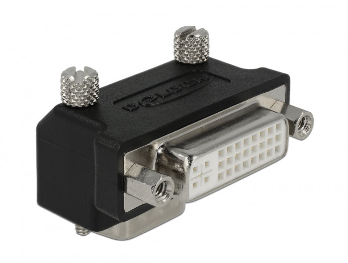 Delock Adapter DVI 24+5 Pin Buchse > VGA 15 Pin Stecker 90° gewinkelt