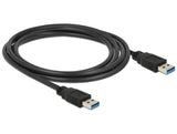 Delock USB 5 Gbps Kabel Typ-A Stecker zu Typ-A Stecker 2 m schwarz