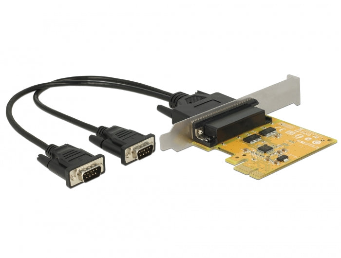 Delock PCI Express x1 Karte zu 2 x Seriell RS-232 High Speed 921K ESD Überspannungsschutz