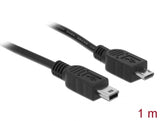 Delock Kabel USB 2.0 micro-B Stecker > USB mini Stecker 1 m