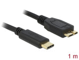 Delock USB 10 Gbps Kabel USB Type-C™ Stecker zu USB Typ Micro-B Stecker 1 m