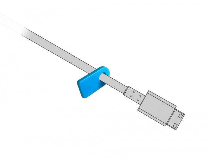 Delock Kabelmarker Clip zum Selbstbeschriften Set 6 Stück