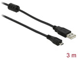 Delock USB 2.0 Kabel Typ-A Stecker zu USB-micro B Stecker 3 m