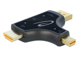 Delock 3 in 1 Monitoradapter mit HDMI / DisplayPort / mini DisplayPort Eingang auf HDMI Ausgang mit 4K 60 Hz