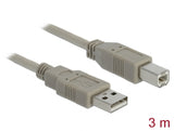 Delock Kabel USB 2.0 Typ-A Stecker > USB 2.0 Typ-B Stecker 3 m