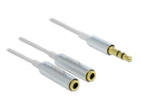 Delock Kabel Audio Splitter Klinkenstecker 3,5 mm 3 Pin > 2 x Klinkenbuchse 3,5 mm 3 Pin 25 cm
