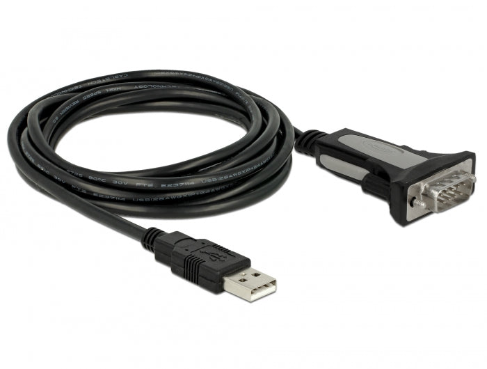 Delock Adapter USB 2.0 Typ-A zu 1 x Seriell RS-232 DB9 4 m