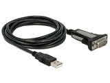 Delock Adapter USB 2.0 Typ-A zu 1 x Seriell RS-232 DB9 4 m