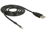 Delock Anschlusskabel USB 2.0 Typ-A Stecker > 5 Pin Kamera Stecker V5 V51 1,5 m