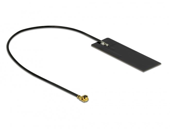 Delock WLAN 802.11 ac/ax/a/h/b/g/n Antenne I-PEX Inc., MHF® I Stecker 2 - 4 dBi 15 cm PCB intern Klebemontage