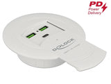 Delock USB Type-C™ Ladegerät PD 85 W + Qualcomm Quick Charge 3.0 für Tischeinbau