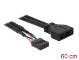 Delock Kabel USB 2.0 Pin Header Buchse > USB 3.0 Pin Header Stecker 60 cm
