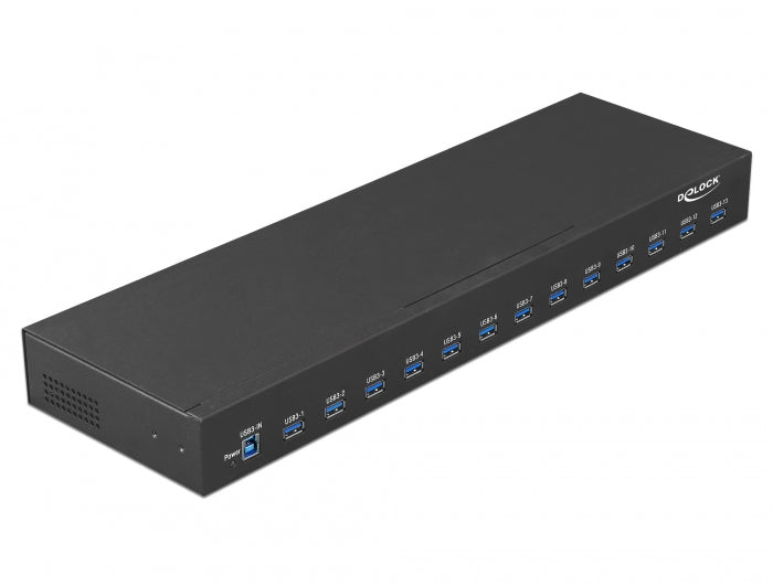Delock 19″ Industrie Hub 13 x USB 5 Gbps Typ-A