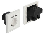 Delock Einbausteckdose mit 2 x USB Typ-A Ladeport 2,4 A