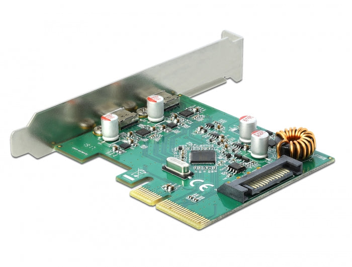 Delock PCI Express x4 Karte zu 2 x extern USB 10 Gbps USB Type-C™ Buchse