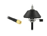 Delock LTE Antenne SMA Stecker 5 - 7 dBi omnidirektional starr mit Montagefuß und Anschlusskabel RG-58 3 m outdoor schwarz