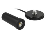 Delock 5G LTE Antenne SMA Stecker 0 - 3 dBi starr omnidirektional mit magnetischem Standfuß und Anschlusskabel RF195 3 m outdoor schwarz