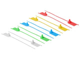 Delock Kabelbinder mit Beschriftungsfeld L 205 x B 2,8 mm 10 Stück farbig sortiert