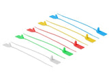 Delock Kabelbinder mit Beschriftungsfeld L 250 x B 2,7 mm 10 Stück farbig sortiert
