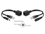 Delock Passives PoE Adapter Set RJ45 DC 5,5 x 2,5 mm