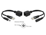 Delock Passives PoE Adapter Set RJ45 DC 5,5 x 2,1 mm