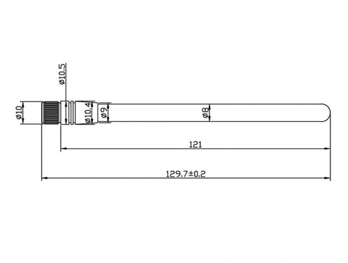 Delock ZigBee 868 MHz Antenne RP-SMA 2 dBi omnidirektional starr