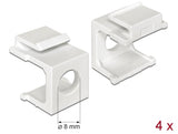 Delock Keystone Abdeckung weiß mit 8 mm Durchführung 4 Stück