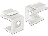Delock Keystone Abdeckung weiß mit 8 mm Durchführung 4 Stück