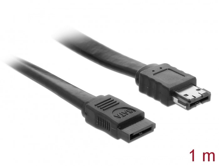 Delock Kabel SATA 3 Gb/s Buchse > eSATA Buchse 1 m schwarz