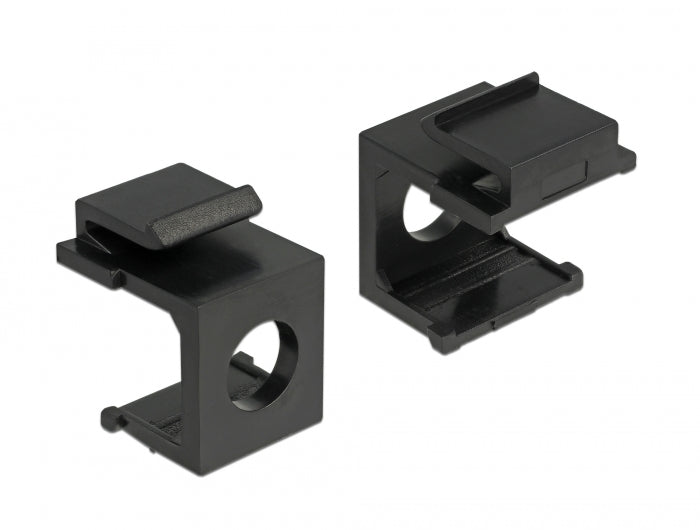 Delock Keystone Abdeckung schwarz mit 8 mm Durchführung 4 Stück