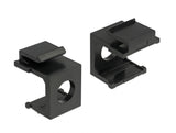 Delock Keystone Abdeckung schwarz mit 8 mm Durchführung 4 Stück