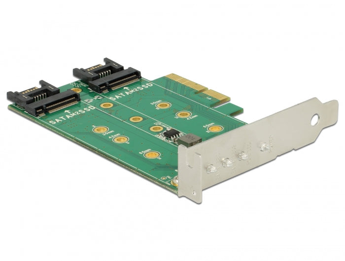 Delock PCI Express Karte > 3 x M.2 Slot - Low Profile Formfaktor
