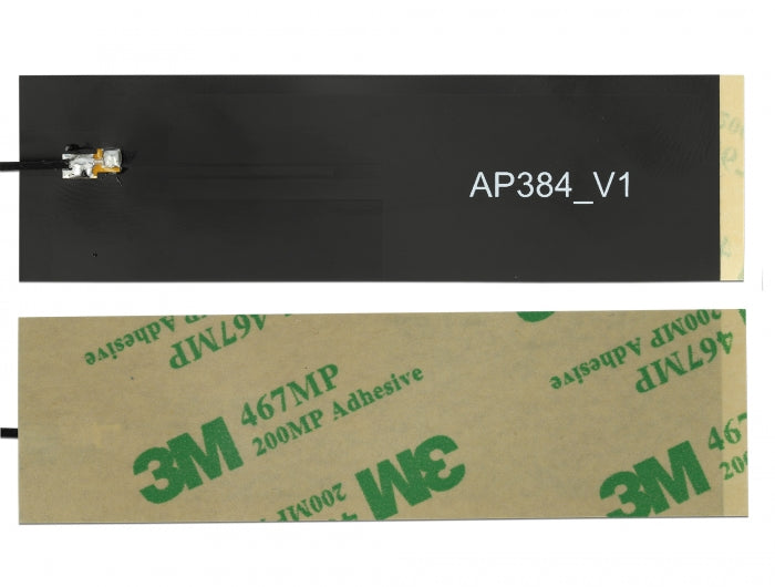 Delock LoRa Antenne 863 - 928 MHz® I I-PEX Inc., MHF Stecker 1,68 dBi 15 cm 1.13 FPC schwarz Klebemontage