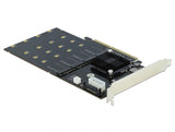 Delock PCI Express x8 / x16 Karte zu 4 x intern NVMe M.2 Key M