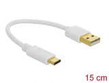 Delock USB Ladekabel Typ-A zu USB Type-C™ 15 cm