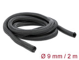 Delock Geflechtschlauch selbstschließend 2 m x 9 mm schwarz