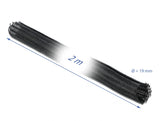 Delock Geflechtschlauch selbstschließend 2 m x 19 mm schwarz