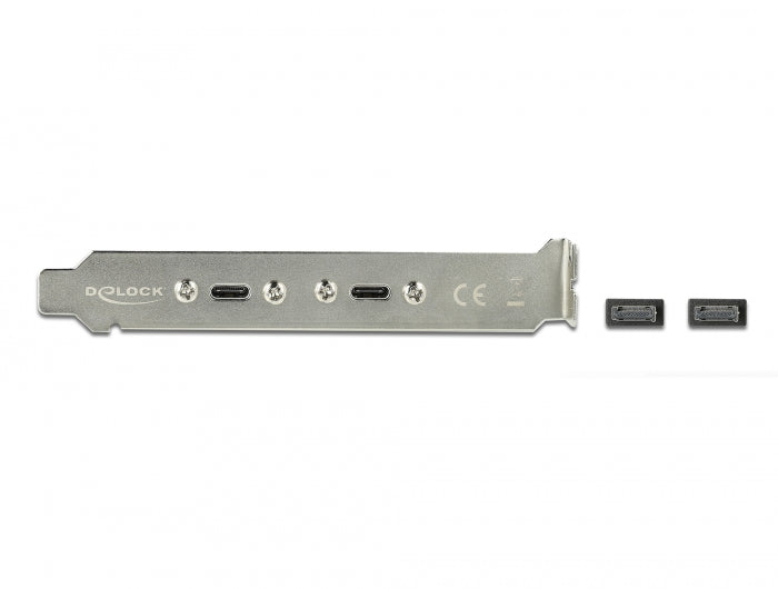Delock USB 10 Gbps Slotblech mit 2 x USB Type-C™ Port