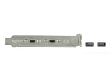 Delock USB 10 Gbps Slotblech mit 2 x USB Type-C™ Port