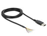 Delock USB 2.0 zu Seriell TTL (3,3 V) Konverter mit 6 offenen Kabelenden 1,8 m