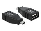 Delock Adapter USB 2.0-A Buchse zu mini USB Stecker