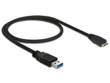Delock USB 5 Gbps Kabel Typ-A Stecker zu Typ Micro-B Stecker 0,5 m schwarz