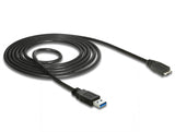 Delock USB 5 Gbps Kabel Typ-A Stecker zu Typ Micro-B Stecker 1,5 m schwarz