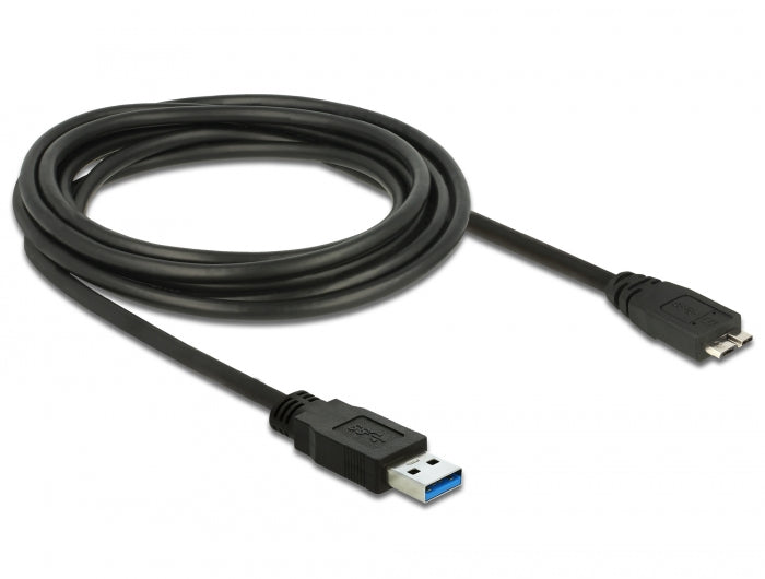 Delock USB 5 Gbps Kabel Typ-A Stecker zu Typ Micro-B Stecker 3 m schwarz